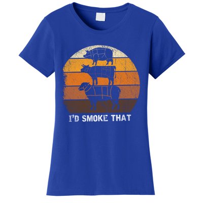 Retro Bbq Barbecue Gift Women's T-Shirt