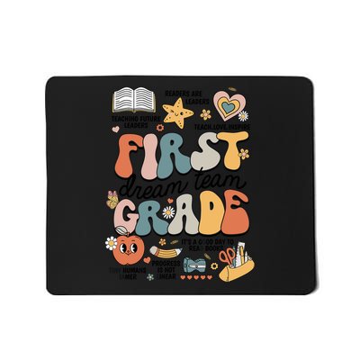 Retro Bye Bruh First Grade Happy Last Day Of School Mousepad