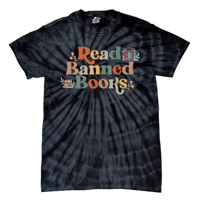 Read Banned Books Week Reading Freedom Librarian Tie-Dye T-Shirt