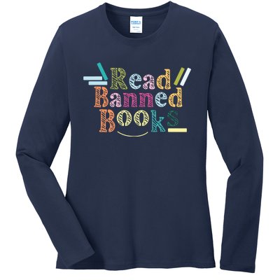 Read Banned Books Banned Books Ladies Long Sleeve Shirt