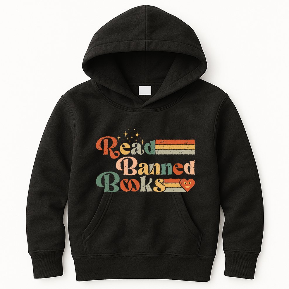 Read Banned Books Week Reader Kids Hoodie