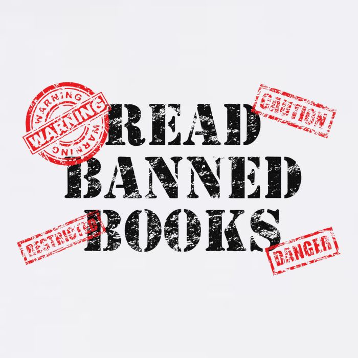 Read Banned Books Book Lovers Reading Teacher Librarian Warn T-Shirt