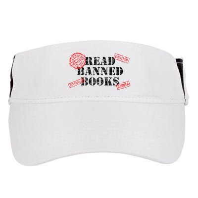 Read Banned Books Book Lovers Reading Teacher Librarian Warn Adult Drive Performance Visor