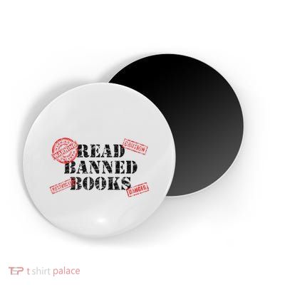 Read Banned Books Book Lovers Reading Teacher Librarian Warn Magnet
