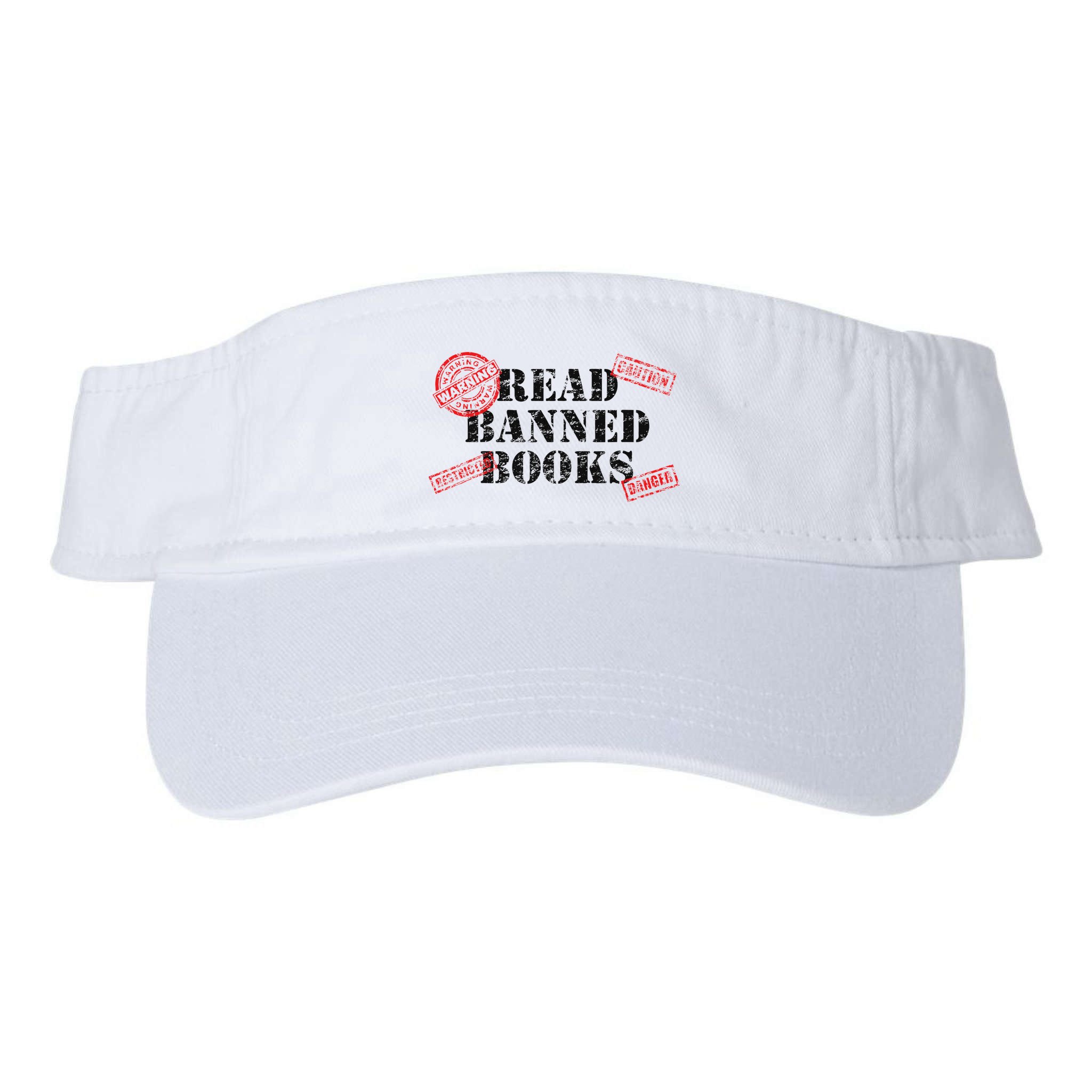 Read Banned Books Book Lovers Reading Teacher Librarian Warn Visor