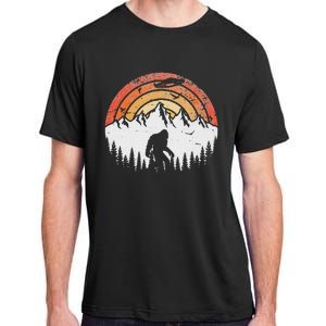 Retro Bigfoot Believer Silhouette Sasquatch Hide And Seek Adult ChromaSoft Performance T-Shirt