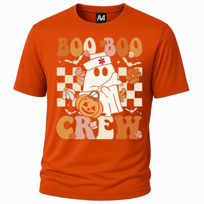 Retro Boo Boo Crew Halloween Nurse Ghost Paramedic Emt Ems Gift Cooling Performance Crew T-Shirt