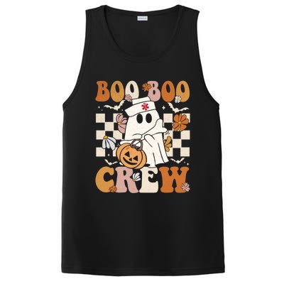 Retro Boo Boo Crew Halloween Nurse Ghost Paramedic Emt Ems Gift PosiCharge Competitor Tank