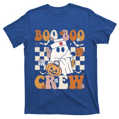 Retro Boo Boo Crew Halloween Nurse Ghost Paramedic Emt Ems Gift T-Shirt