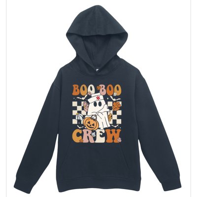 Retro Boo Boo Crew Halloween Nurse Ghost Paramedic Emt Ems Gift Urban Pullover Hoodie