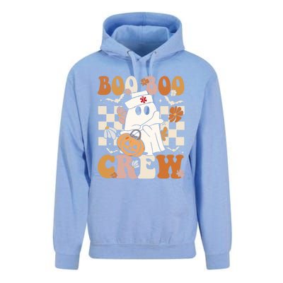 Retro Boo Boo Crew Halloween Nurse Ghost Paramedic Emt Ems Gift Unisex Surf Hoodie