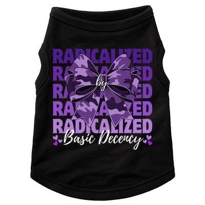 Radicalized By Basic Decency Coquette Bow For Women Doggie Tank