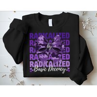 Radicalized By Basic Decency Coquette Bow For Women Sweatshirt