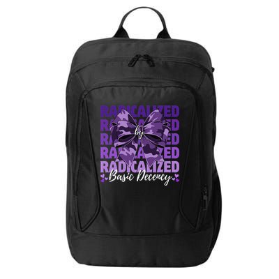 Radicalized By Basic Decency Coquette Bow For Women City Backpack