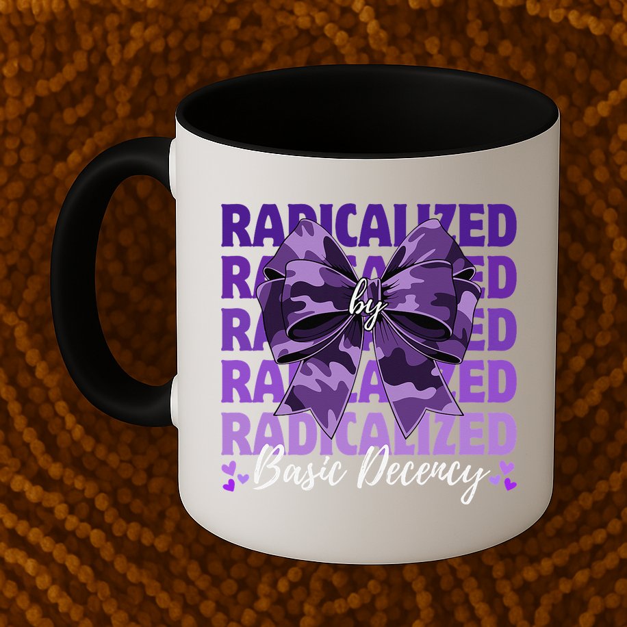 Radicalized By Basic Decency Coquette Bow For Women Mug