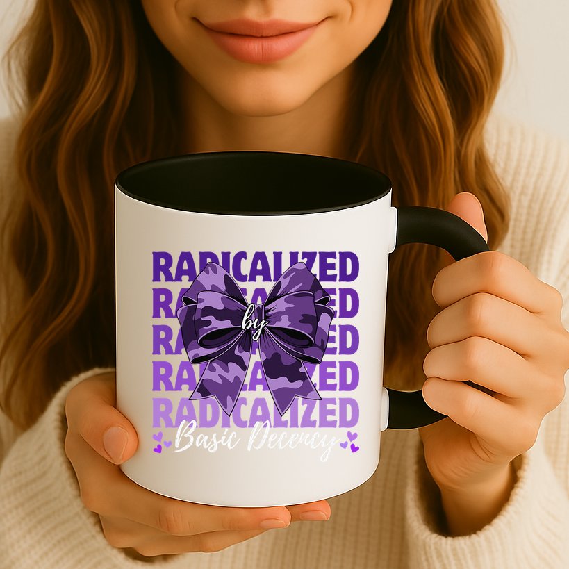 Radicalized By Basic Decency Coquette Bow For Women Mug