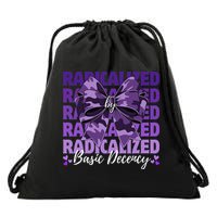 Radicalized By Basic Decency Coquette Bow For Women Drawstring Bag