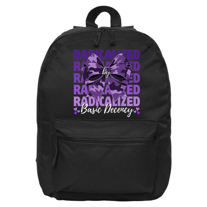Radicalized By Basic Decency Coquette Bow For Women 16 in Basic Backpack
