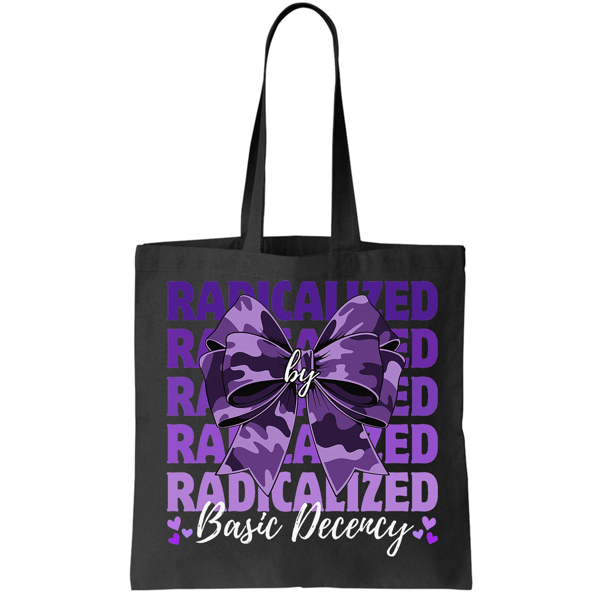 Radicalized By Basic Decency Coquette Bow For Women Bag