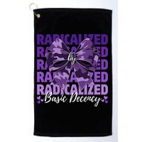 Radicalized By Basic Decency Coquette Bow For Women Golf Towel