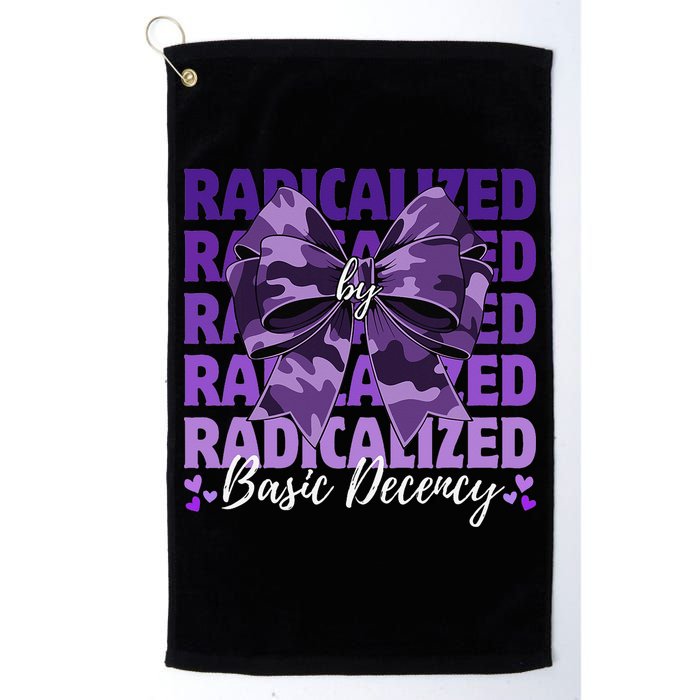 Radicalized By Basic Decency Coquette Bow For Women Golf Towel
