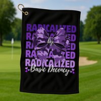 Radicalized By Basic Decency Coquette Bow For Women Golf Towel