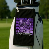 Radicalized By Basic Decency Coquette Bow For Women Golf Towel