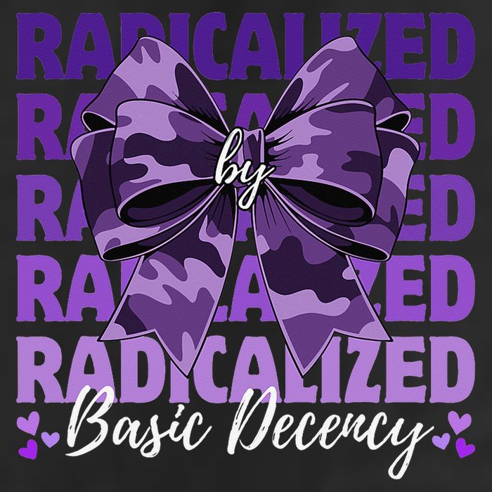 Radicalized By Basic Decency Coquette Bow For Women Golf Towel