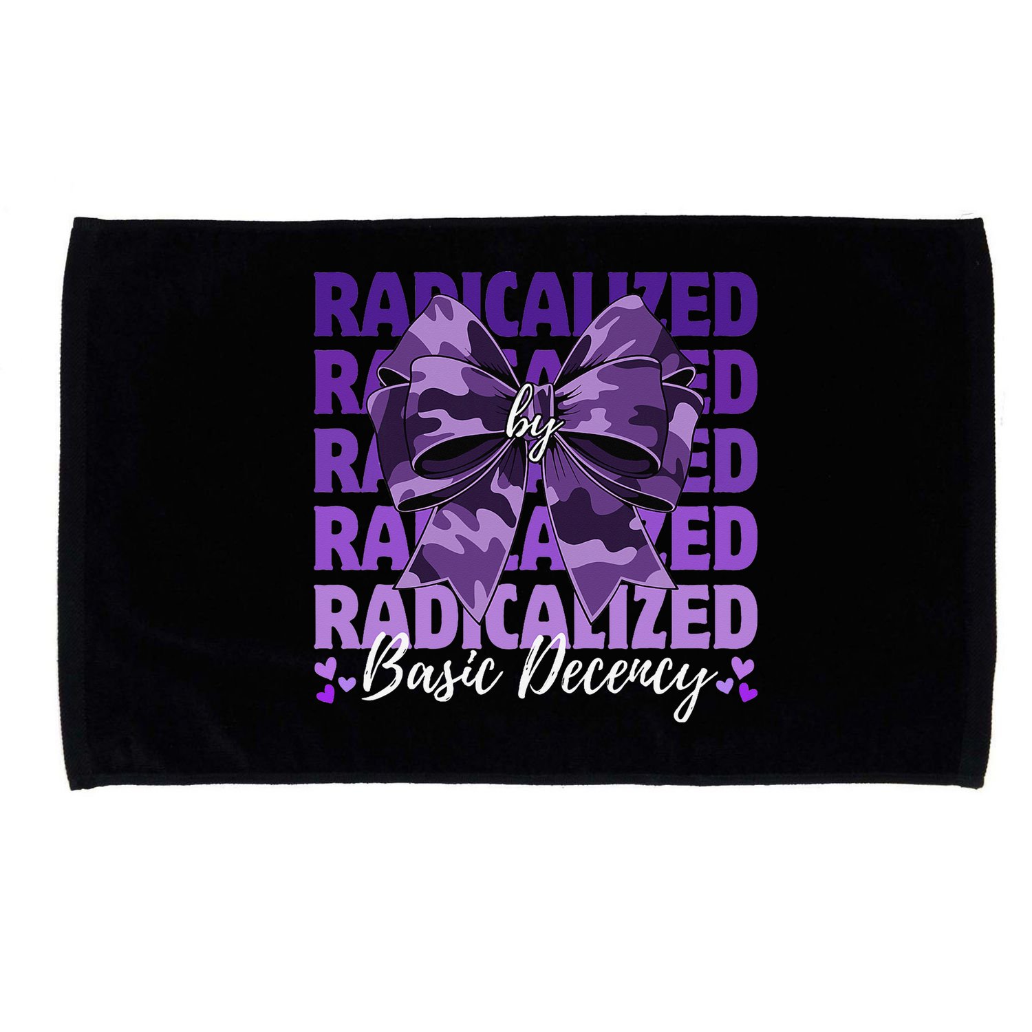 Radicalized By Basic Decency Coquette Bow For Women Microfiber Hand Towel