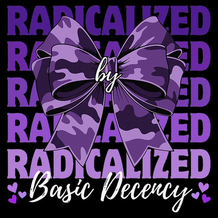Radicalized By Basic Decency Coquette Bow For Women Visor