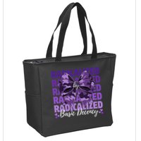 Radicalized By Basic Decency Coquette Bow For Women Zip Tote Bag