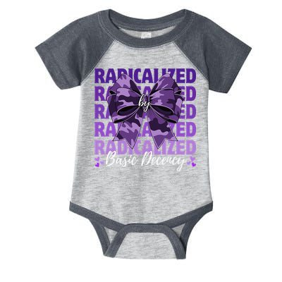Radicalized By Basic Decency Coquette Bow For Women Infant Baby Jersey Bodysuit