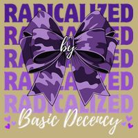 Radicalized By Basic Decency Coquette Bow For Women Performance Shirt