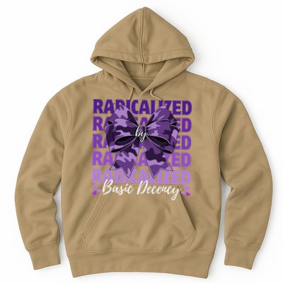 Radicalized By Basic Decency Coquette Bow For Women Hoodie