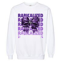 Radicalized By Basic Decency Coquette Bow For Women Garment-Dyed Sweatshirt