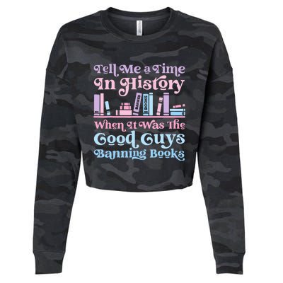 Reading Banned Books Book Lovers Reader I read banned books Cropped Pullover Crew