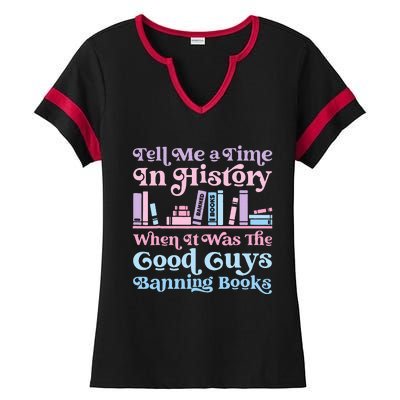 Reading Banned Books Book Lovers Reader I read banned books Ladies Halftime Notch Neck Tee