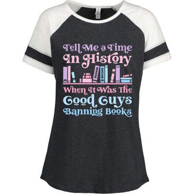 Reading Banned Books Book Lovers Reader I read banned books Enza Ladies Jersey Colorblock Tee