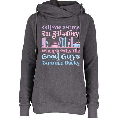 Reading Banned Books Book Lovers Reader I read banned books Womens Funnel Neck Pullover Hood