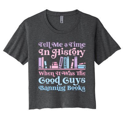 Reading Banned Books Book Lovers Reader I read banned books Women's Crop Top Tee