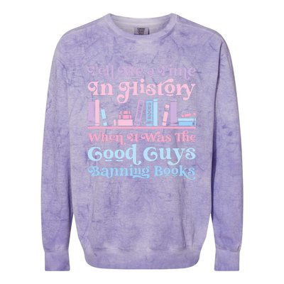 Reading Banned Books Book Lovers Reader I Read Banned Books Colorblast Crewneck Sweatshirt