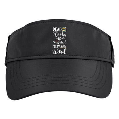 Read Books Be Kind Stay Weird Adult Drive Performance Visor