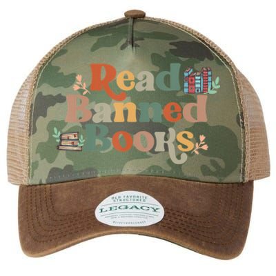 Read Banned Book, Retro Bookaholic, Book Lover Legacy Tie Dye Trucker Hat