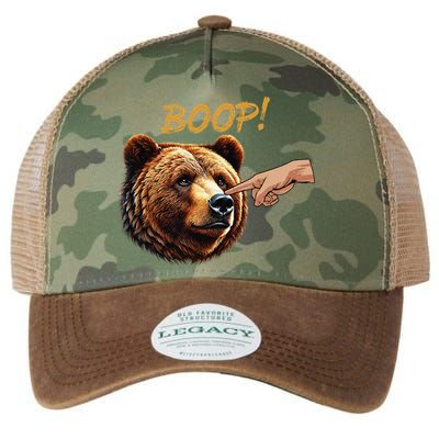 Retro Boop Bear Nose Boop Funny Legacy Tie Dye Trucker Hat