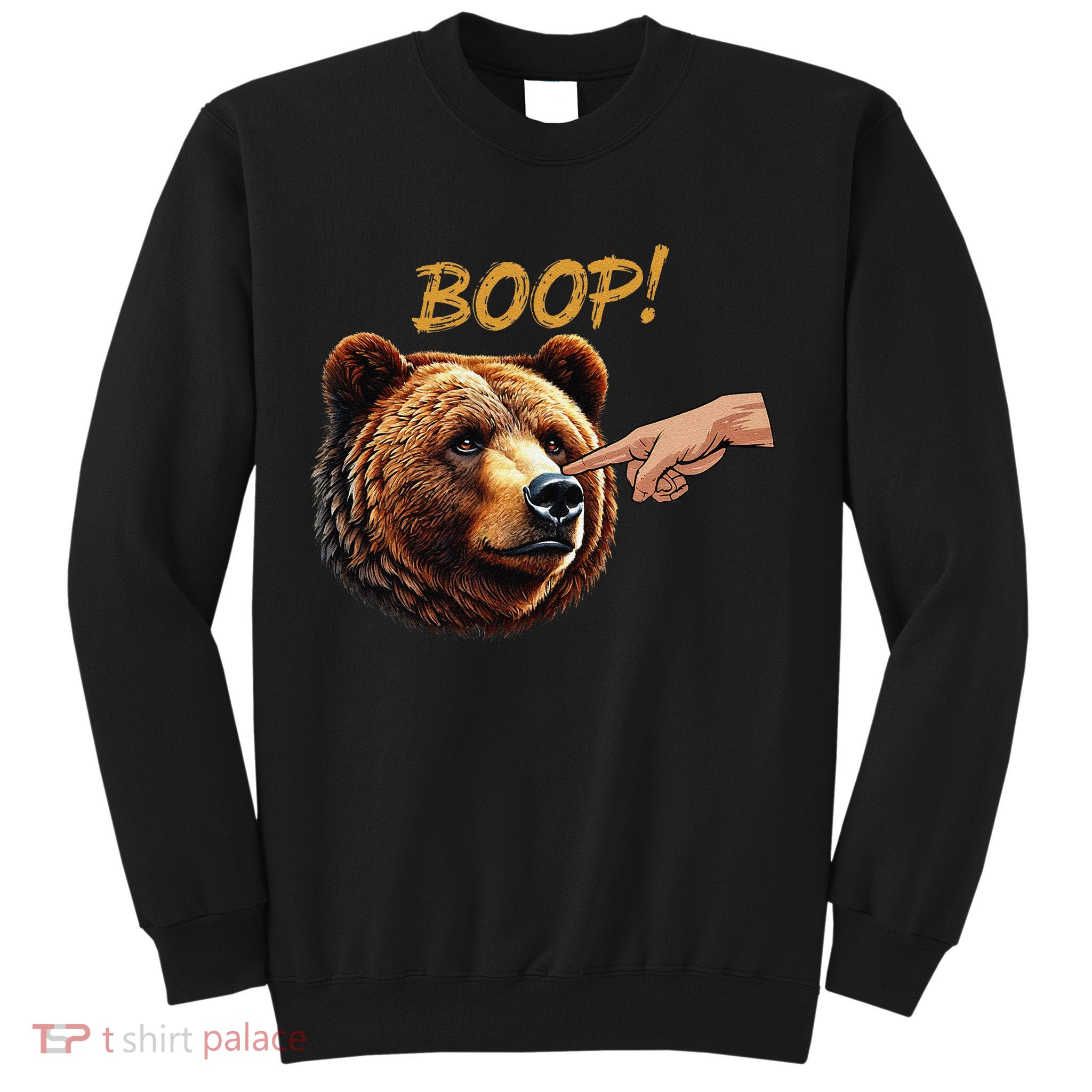 Retro Boop Bear Nose Boop Funny Sweatshirt