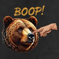 Retro Boop Bear Nose Boop Funny Adult Drive Performance Visor
