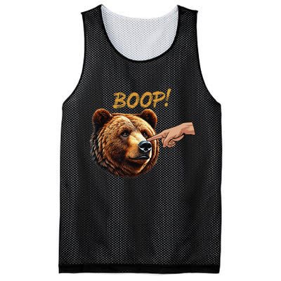 Retro Boop Bear Nose Boop Funny Mesh Reversible Basketball Jersey Tank