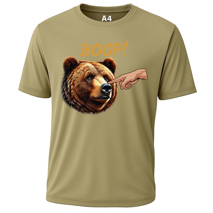 Retro Boop Bear Nose Boop Funny Cooling Performance Crew T-Shirt