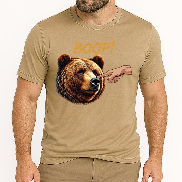 Retro Boop Bear Nose Boop Funny Cooling Performance Crew T-Shirt