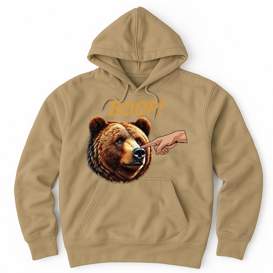 Retro Boop Bear Nose Boop Funny Hoodie